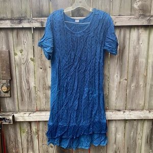 Blue boho dress sz. L
